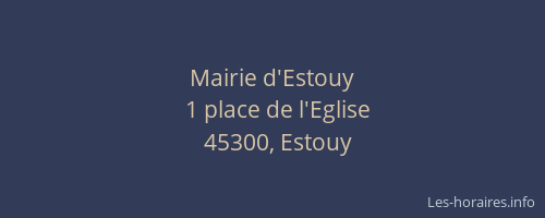 Mairie d'Estouy