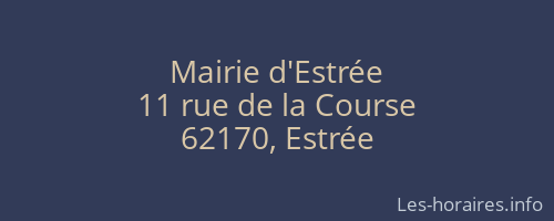 Mairie d'Estrée