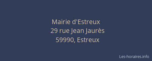 Mairie d'Estreux