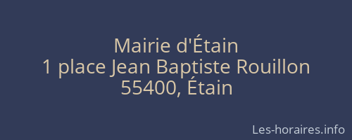 Mairie d'Étain
