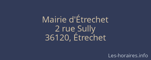 Mairie d'Étrechet