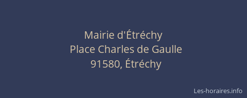 Mairie d'Étréchy