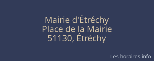 Mairie d'Étréchy