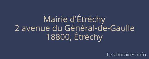 Mairie d'Étréchy