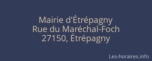 Mairie d'Étrépagny