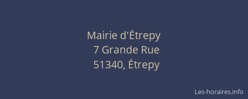 Mairie d'Étrepy