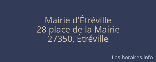 Mairie d'Étréville