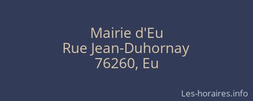 Mairie d'Eu
