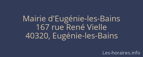 Mairie d'Eugénie-les-Bains