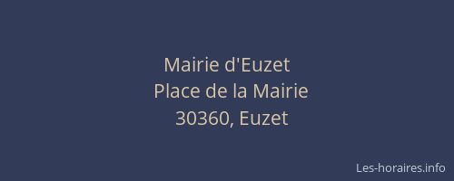 Mairie d'Euzet