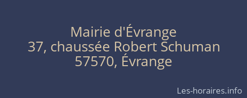Mairie d'Évrange