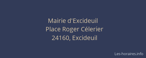 Mairie d'Excideuil