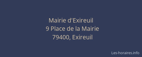 Mairie d'Exireuil