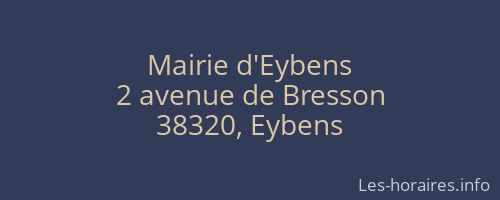 Mairie d'Eybens