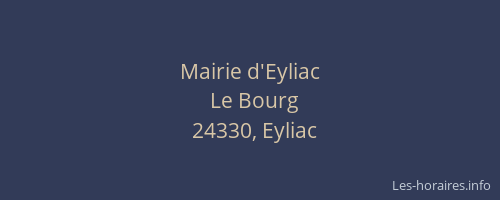 Mairie d'Eyliac