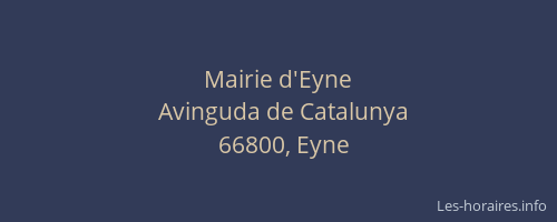 Mairie d'Eyne