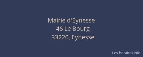 Mairie d'Eynesse