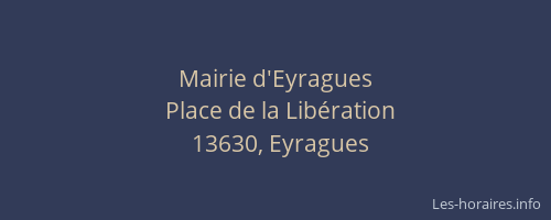 Mairie d'Eyragues