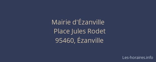 Mairie d'Ézanville
