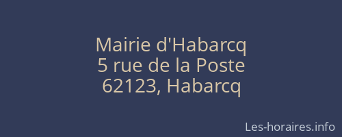 Mairie d'Habarcq