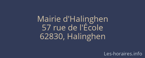 Mairie d'Halinghen