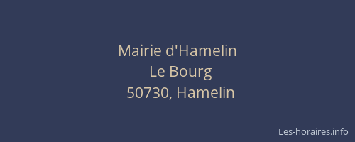 Mairie d'Hamelin