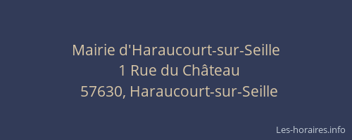 Mairie d'Haraucourt-sur-Seille