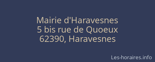 Mairie d'Haravesnes