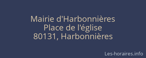 Mairie d'Harbonnières
