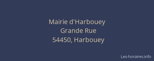 Mairie d'Harbouey