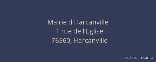 Mairie d'Harcanville