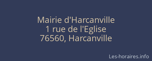 Mairie d'Harcanville