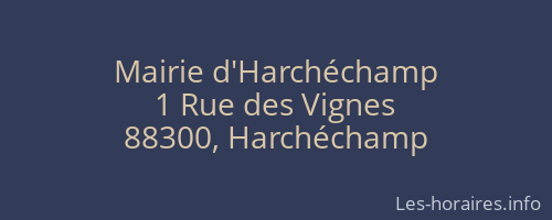 Mairie d'Harchéchamp