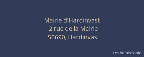 Mairie d'Hardinvast