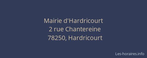 Mairie d'Hardricourt