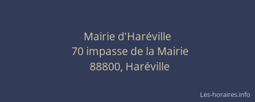 Mairie d'Haréville