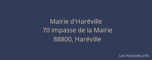 Mairie d'Har&eacute;ville