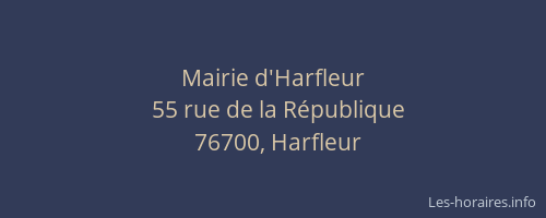 Mairie d'Harfleur