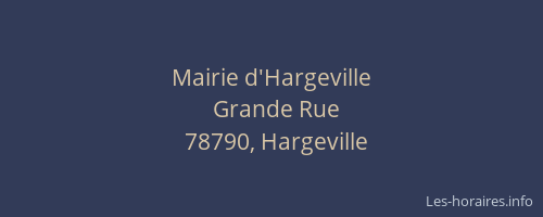 Mairie d'Hargeville
