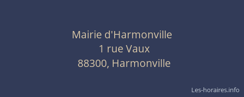 Mairie d'Harmonville