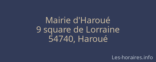 Mairie d'Haroué