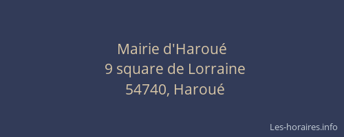 Mairie d'Haroué