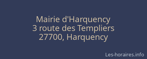 Mairie d'Harquency