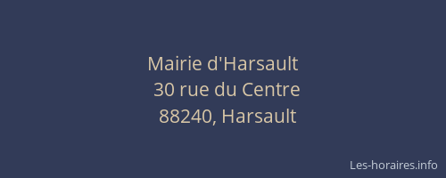 Mairie d'Harsault