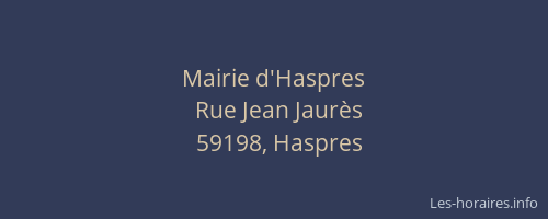 Mairie d'Haspres