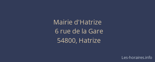 Mairie d'Hatrize