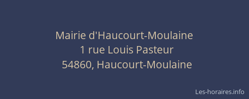 Mairie d'Haucourt-Moulaine