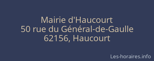 Mairie d'Haucourt