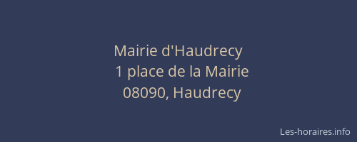 Mairie d'Haudrecy