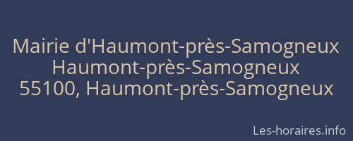 Mairie d'Haumont-près-Samogneux